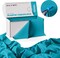 Exquisite Party Solids 54" x 100' Plastic Table Cover Roll with Slide Cutter – Cut-to-Size Dispenser Box – Makes Up to 12 Disposable 8' Rectangle Tablecloths